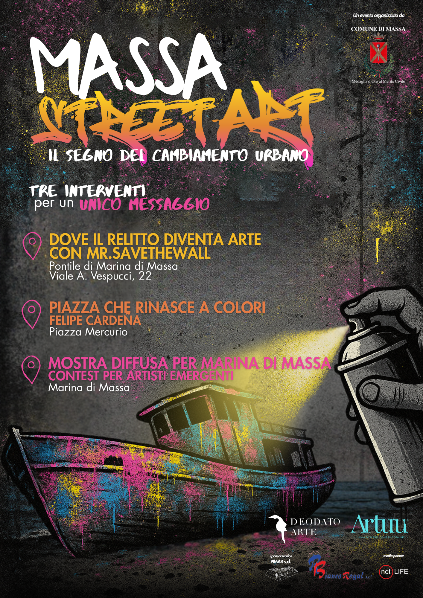 locandina Massa Street Art luglio-agosto 2025 locandina Massa Street Art luglio-agosto 2025