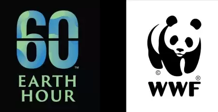 logo campagna WWF Earth hour day  - Ora della Terra 2024 