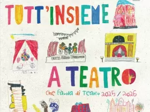 ritaglio locandina rassegna per famiglie '25-'26 Tutt'insieme a teatro