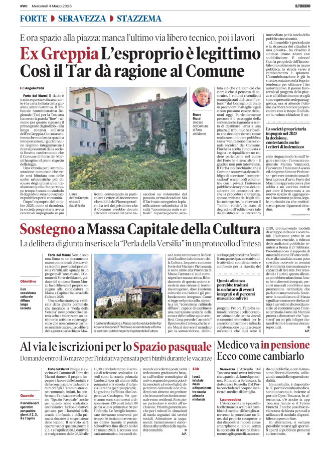 Il Tirreno - 4 marzo 2026