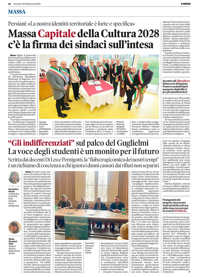 Il Tirreno - 19 febbraio 2026