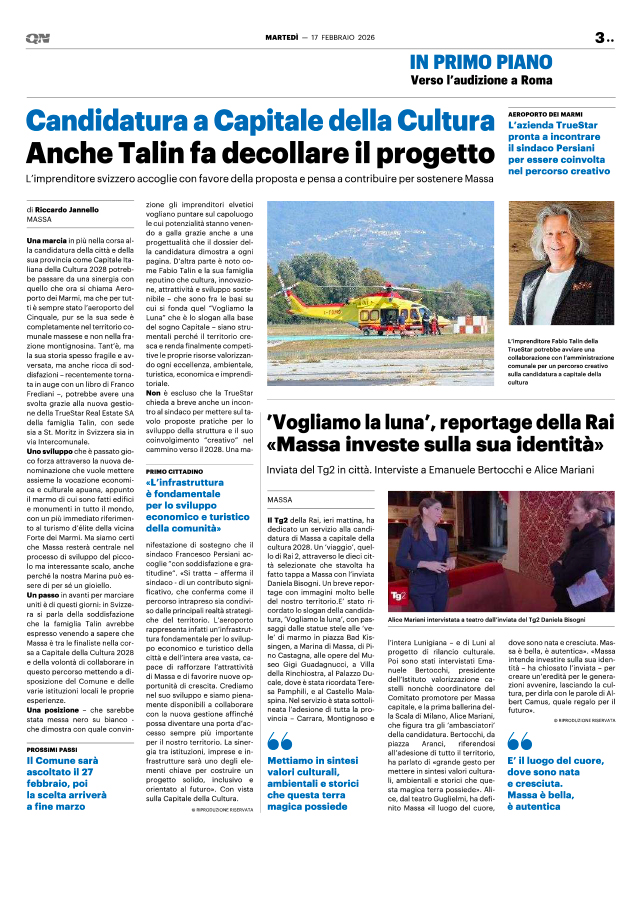 Quotidiano Nazionale - 17 febbraio 2026