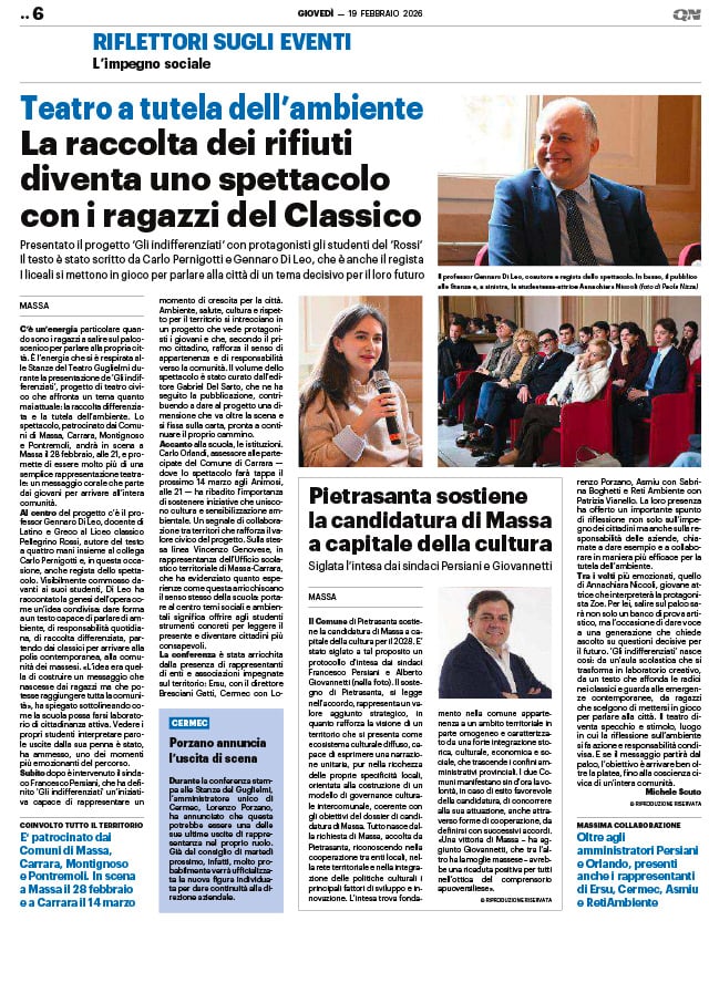 Quotidiano Nazionale - 19 febbraio 2026