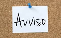 post it con scritto Avviso