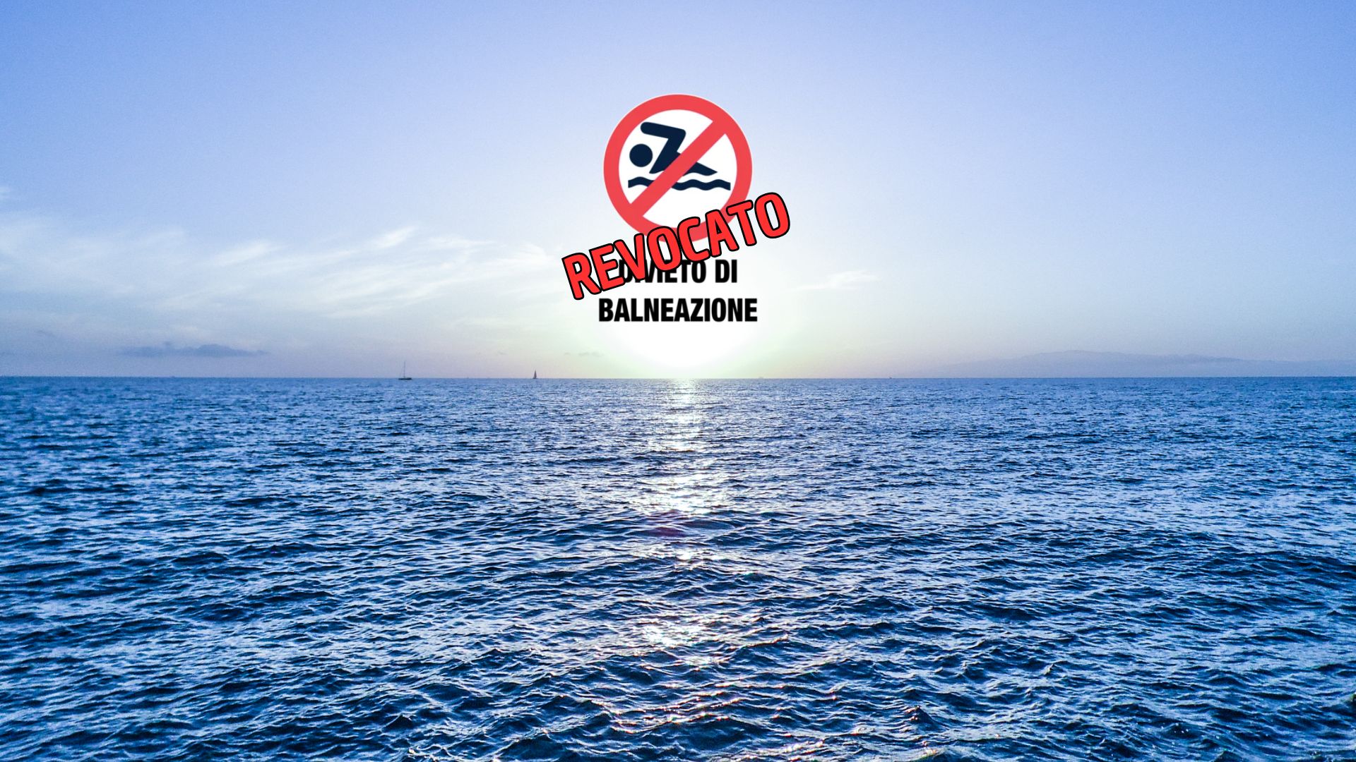 revoca divieto balneazione