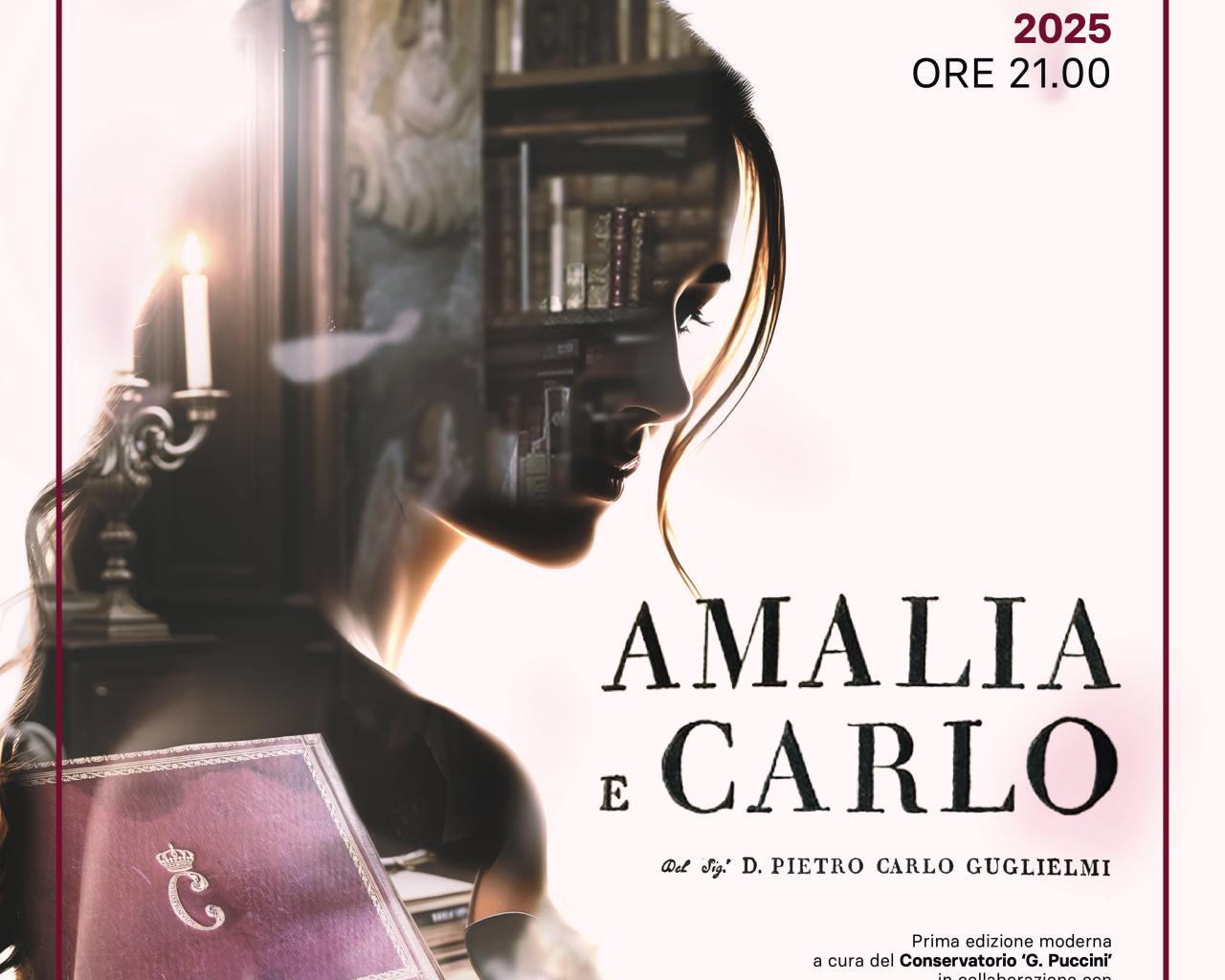 locandina opera Amalia e Carlo - settembre 2025