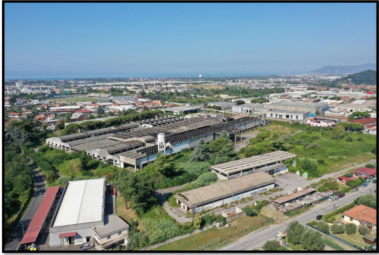 immagine aerea insediamento ex Olivetti - Syntesis