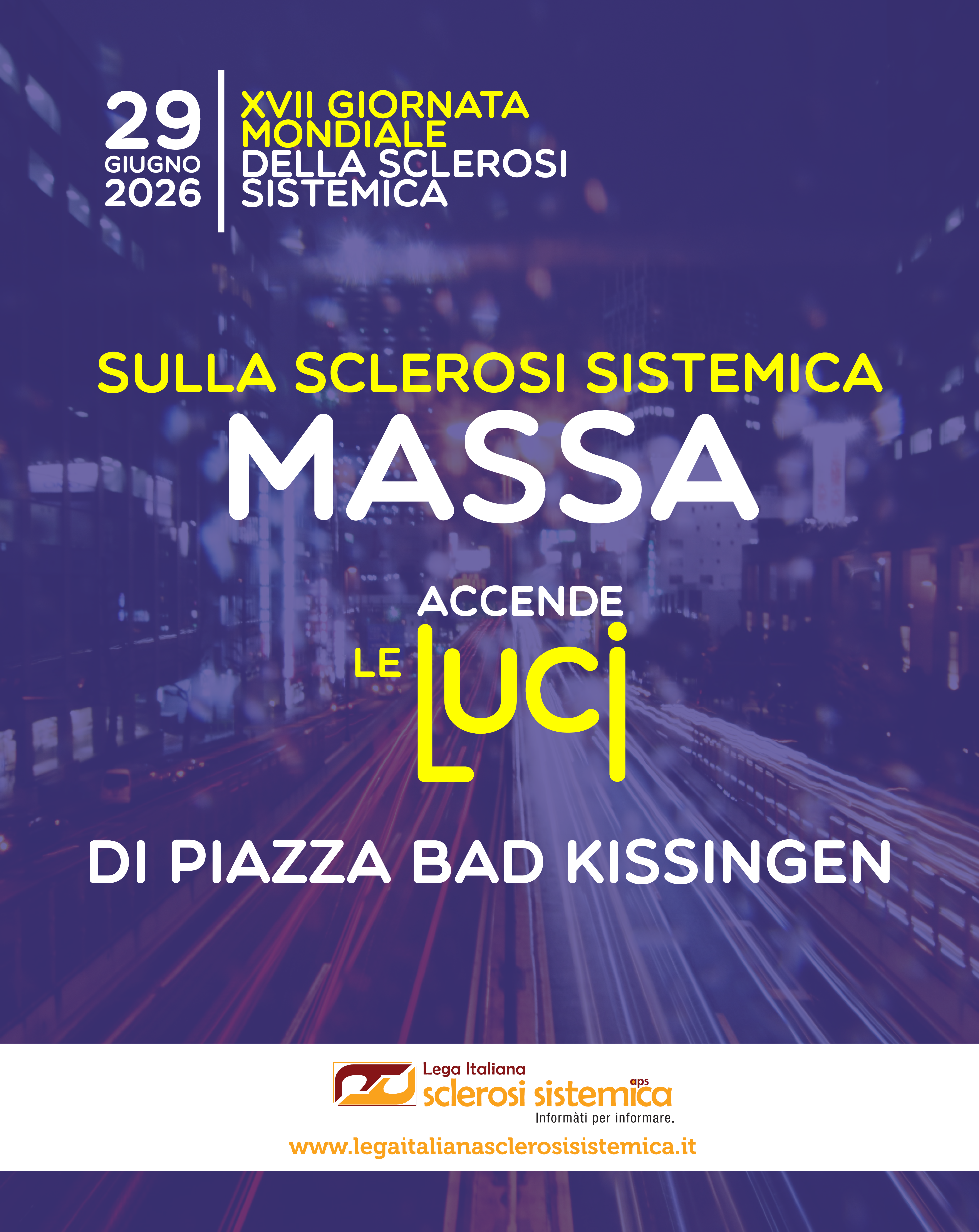 XVII giornata mondiale sclerosi sistemica  - 2026 