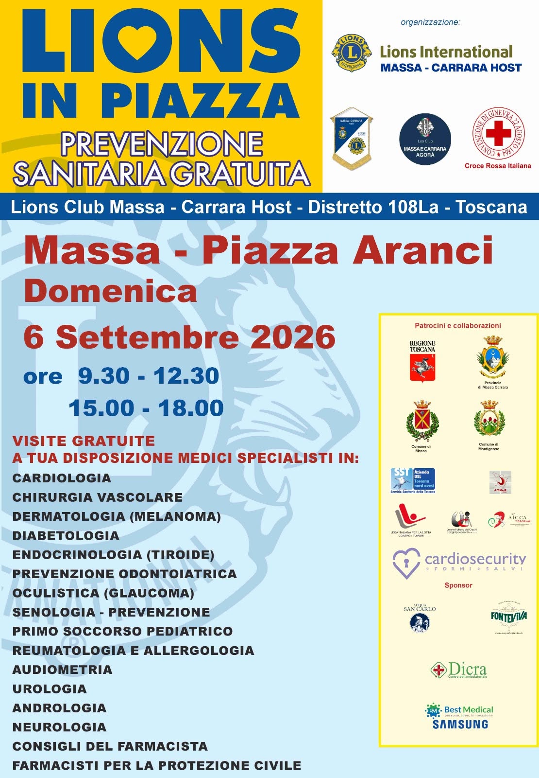 Lions in piazza 6-settembre-2026 