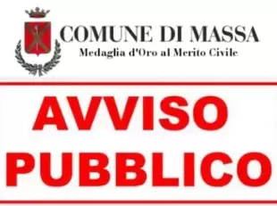 Avviso pubblico con logo Comune di Massa 