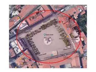 planimetria area di divieto