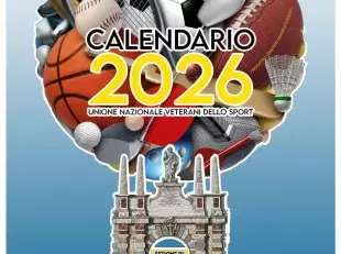Copertina calendario 2026 UNVS - Veterani sport sezione di Massa