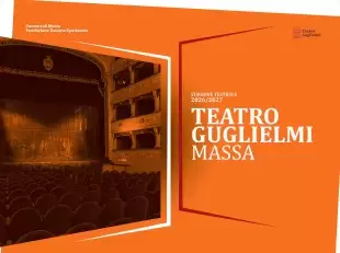 ritaglio locandina stagione prosa 2026-2027 teatro Guglielmi 